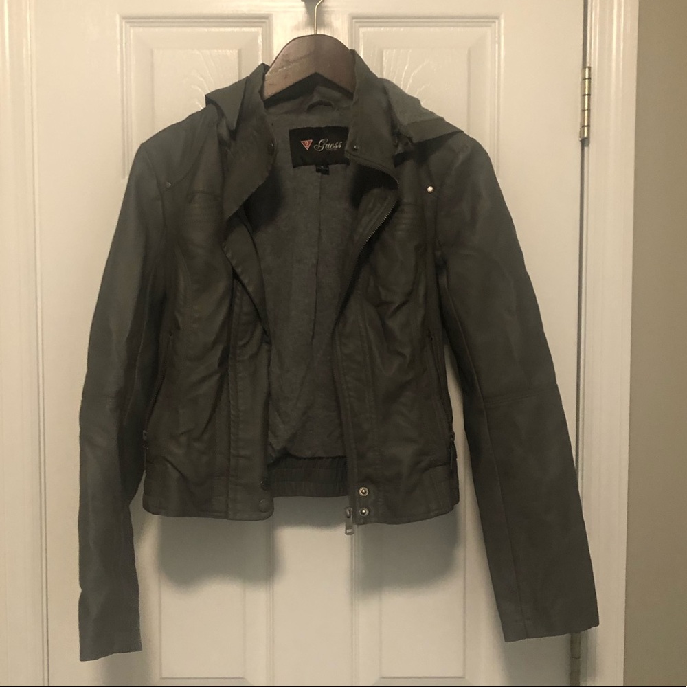 Guess faux leather jacket, Size M